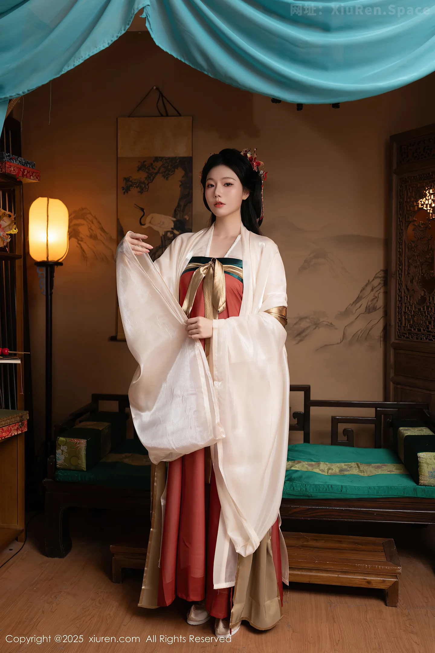 图片[2]-[XiuRen秀人网] VOL.10223 模特合集女神陆萱萱＆安然anran激情互动薄纱古装撩人诱惑写真80P-秀人网官方网站